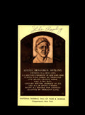Luke Appling Hand Signed Gold Hall Of Fame Postcard Autograph