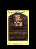 Brooks Robinson Hand Signed Gold Hall Of Fame Postcard Autograph