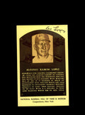 Al Lopez Hand Signed Gold Hall Of Fame Postcard Autograph