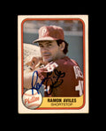 Ramon Aviles Hand Signed 1981 Fleer Philadelphia Phillies Autograph