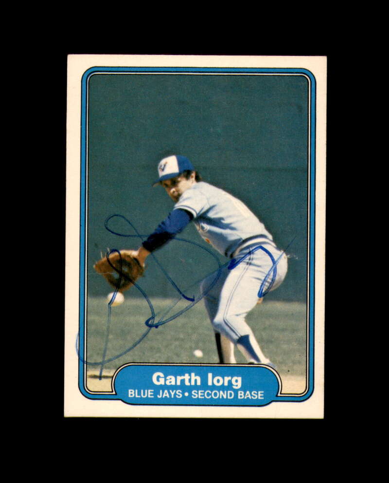 Garth Iorg Signed 1982 Fleer Toronto Blue Jays Autograph
