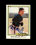 Rick Miller Hand Signed 1981 Donruss California Angels Autograph