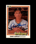 Dave Garcia Signed 1981 Donruss Cleveland Indians Autograph