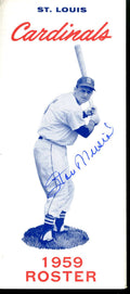 Stan Musial PSA DNA AK38160 Signed 1959 Cardinals Roster Book Rare Autograph