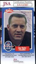 Jim Taylor JSA Coa Signed 1989 Swell Autograph