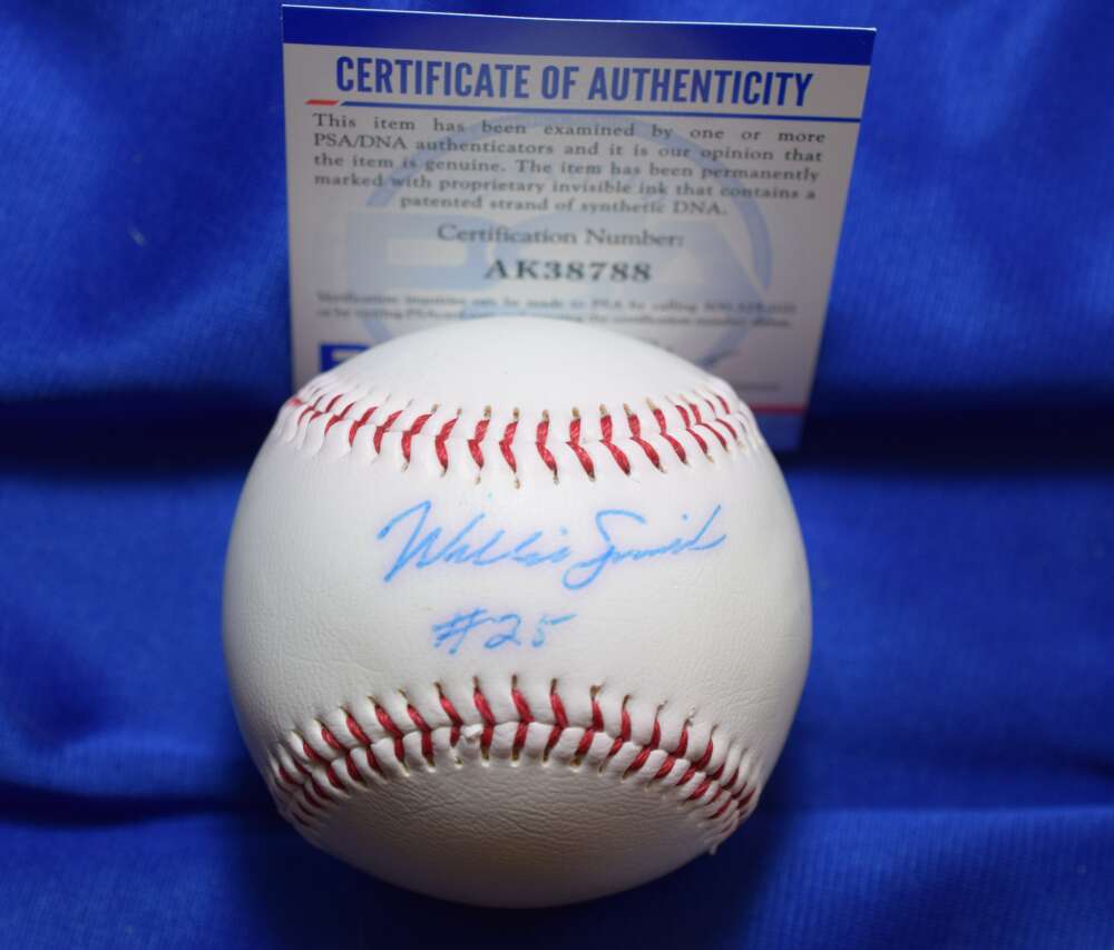 Willie Smith PSA DNA Coa Autograph  Hand 1969 Cubs Signed Baseball