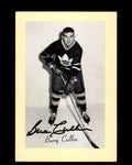 Barry Cullen Signed 1944-63 Beehive Photo 5x7 Premium Toronto Maple Leafs Autograph