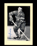 Marcel Bonin Signed 1944-63 Beehive Photo 5x7 Premium Montreal Canadiens Autograph