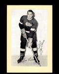 Leo Reise Signed 1944-63 Beehive Photo 5x7 Premium Detroit Red Wings Autograph