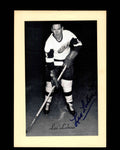 Leo Labine Signed 1944-63 Beehive Photo 5x7 Premium Detroit Red Wings Autograph
