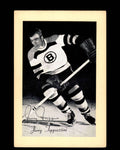 Jerry Toppazzini Signed 1944-63 Beehive Photo 5x7 Premium Boston Briuns Autograph