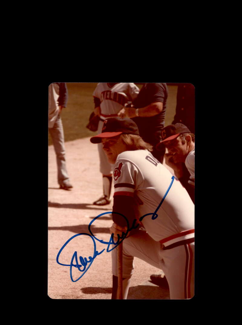 Dave Duncan Signed Original 1970`s 4x5 Snaphot Photo Cleveland Indians