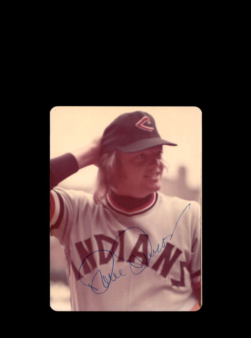 Dave Duncan Signed Original 1970`s 4x5 Snaphot Photo Cleveland Indians 2