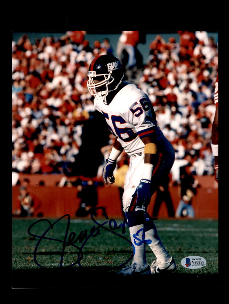 Lawrence Taylor BAS Beckett Signed Cert 8x10 Autograph Photo Giants