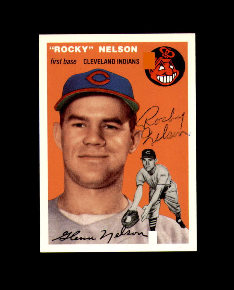 Rocky Nelson Signed 1994 1954 Topps Archives Cleveland Indians Autograph