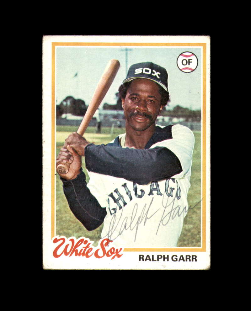 Ralph Garr Signed 1978 Topps Chicago White Sox Autograph
