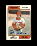 Fred Norman Hand Signed 1974 Topps Cincinnati Reds Autographed