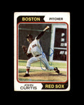 John Curtis Hand Signed 1974 Topps Boston Red Sox Autograph