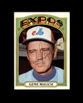 Gene Mauch Signed 1972 Topps Montreal Expos Autograph