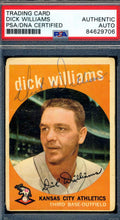 Dick Williams PSA DNA Signed 1959 Topps Autograph