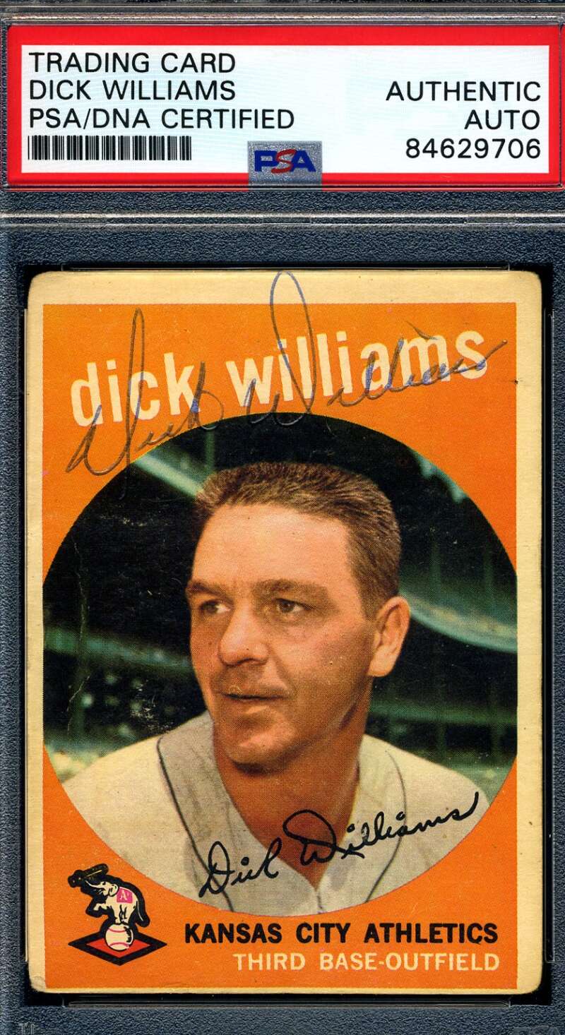 Dick Williams PSA DNA Signed 1959 Topps Autograph