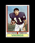 Dave Osborn Hand Signed 1974 Topps Minnesota Vikings Autographed