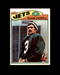 Duane Carrell Hand Signed 1977 Topps New York Jets Autograph