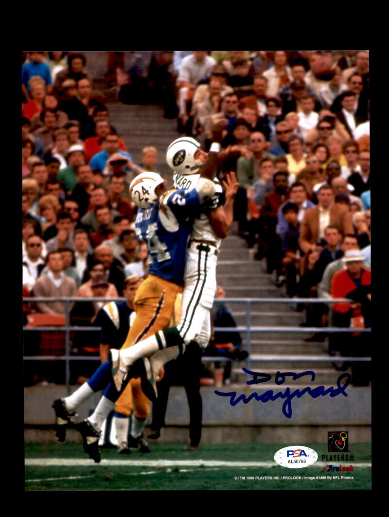 Don Maynard PSA DNA Signed 8x10 Autograph Photo Jets