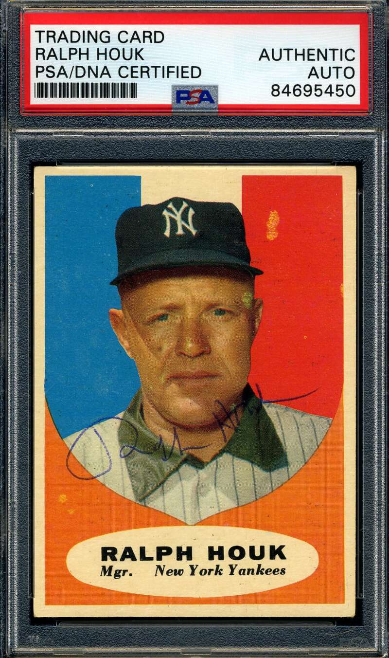 Ralph Houk PSA DNA Signed 1961 Topps Autographed