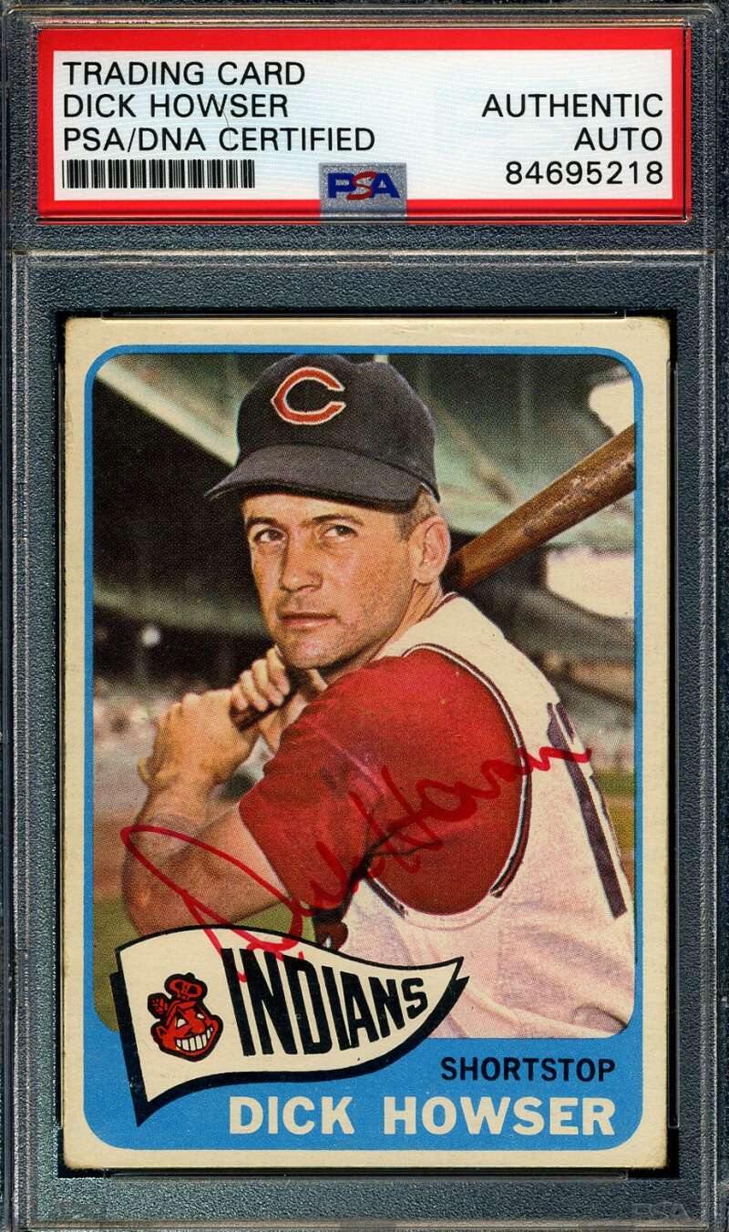 Dick Howser PSA DNA Hand Signed 1965 Topps Autograph
