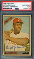 Alex Johnson PSA DNA Signed 1966 Topps Autograph