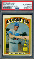 Bill Buckner PSA DNA Signed 1972 Topps Autograph