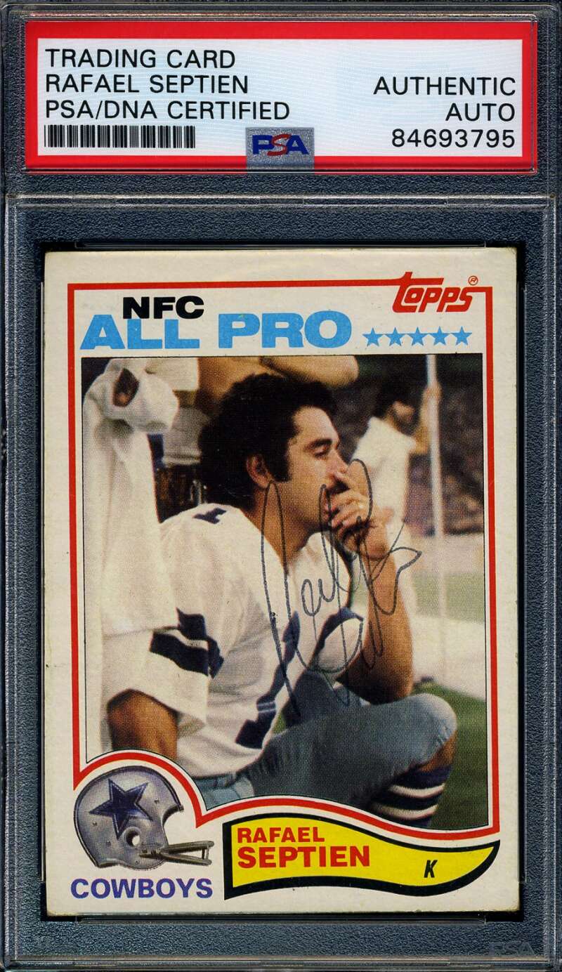 Rafael Septien PSA DNA Signed 1982 Topps Autographed