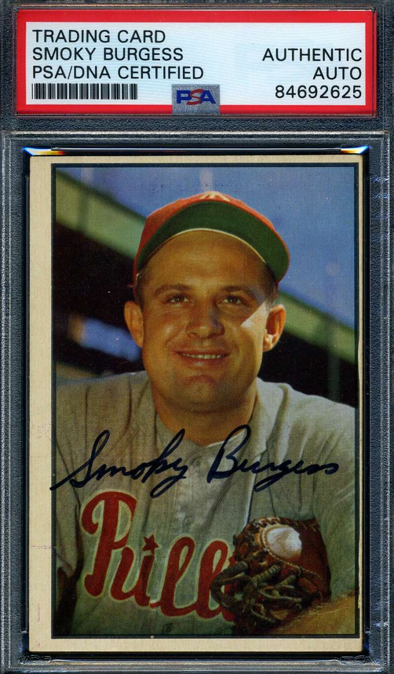 Smoky Burgess PSA DNA Signed 1953 Bowman Autograph