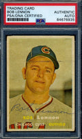 Bob Lennon PSA DNA Signed 1957 Topps Autograph