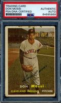 Don Mossi PSA DNA Signed 1957 Topps Autograph