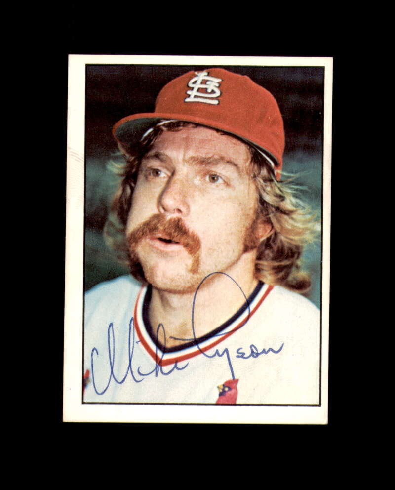 Mike Tyson Signed 1975 SSPC St. Louis Cardinals Autograph