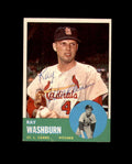 Ray Washburn Hand Signed 1963 Topps St. Louis Cardinals Autograph