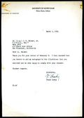 Frank Leahy PSA DNA Signed Coa Rare Letter Autograph