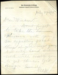 Amos Alonzo Stagg PSA DNA Signed Coa Rare Letter Autograph