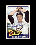 Dick Stigman Hand Signed 1965 Topps Minnesota Twins Autograph