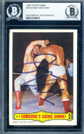 Jesse Ventura Beckett Signed 1985 Topps WWF Autograph