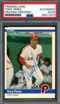 Tony Perez PSA DNA Signed 1984 Fleer Autograph