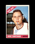 Jose Santiago Hand Signed 1966 Topps Boston Red Sox Autographed