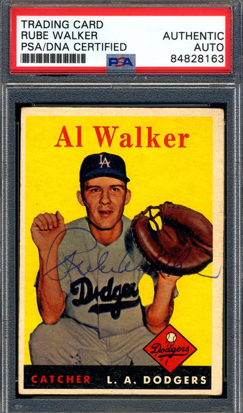 Rube Walker PSA DNA Signed 1958 Topps Autographed