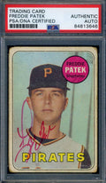 Freddie Patek PSA DNA Signed 1969 Topps Rookie Autograph
