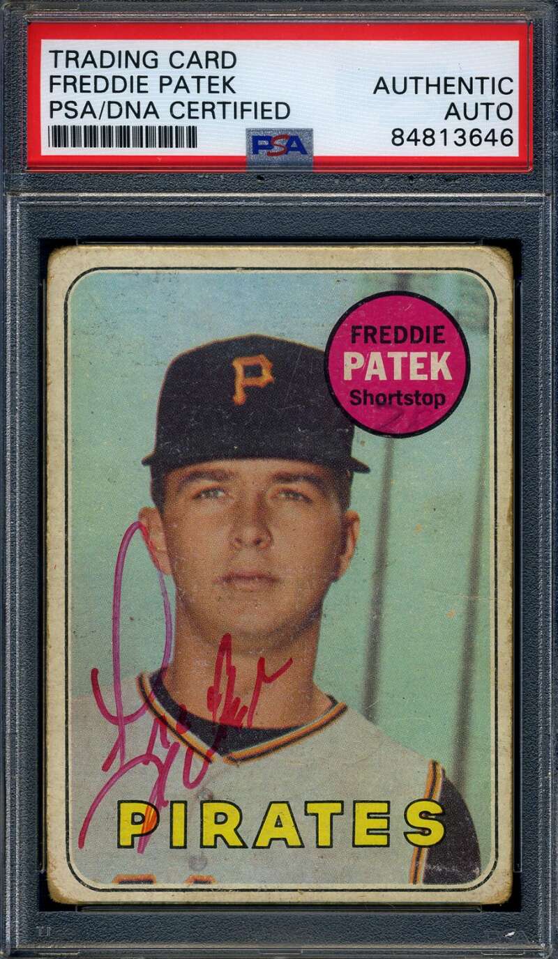 Freddie Patek PSA DNA Signed 1969 Topps Rookie Autograph