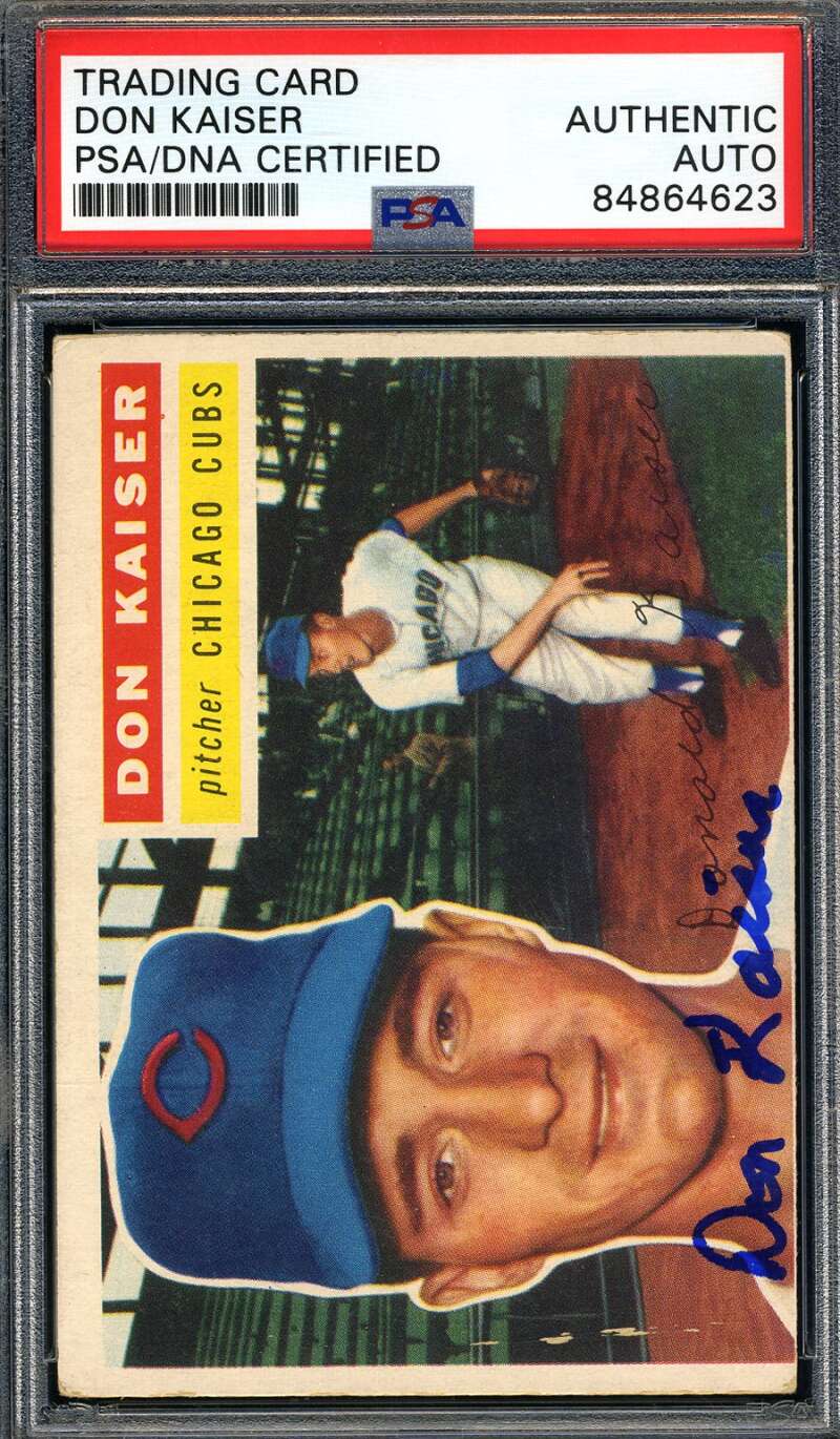 Don Kaiser PSA DNA Signed 1956 Topps Autograph