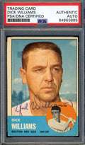 Dick Williams PSA DNA Signed 1963 Topps Autograph