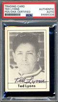 Ted Lyons PSA DNA Signed 1978 Grand Slam Autograph